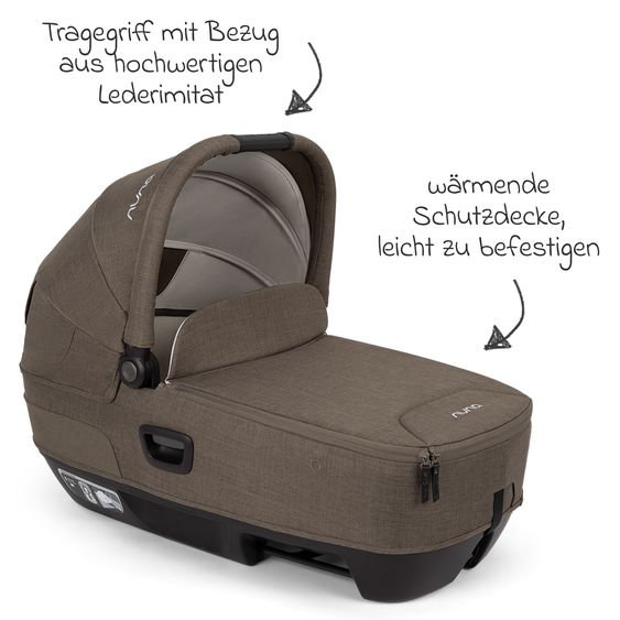 Nuna Navicella auto per neonati CARI next utilizzabile in auto e sul passeggino - Pistacchio