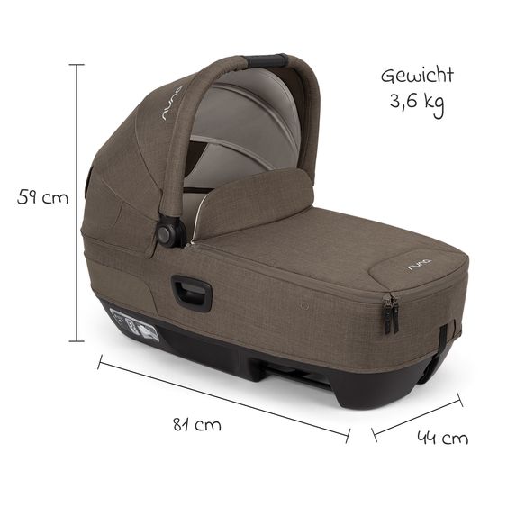 Nuna Navicella auto per neonati CARI next utilizzabile in auto e sul passeggino - Pistacchio