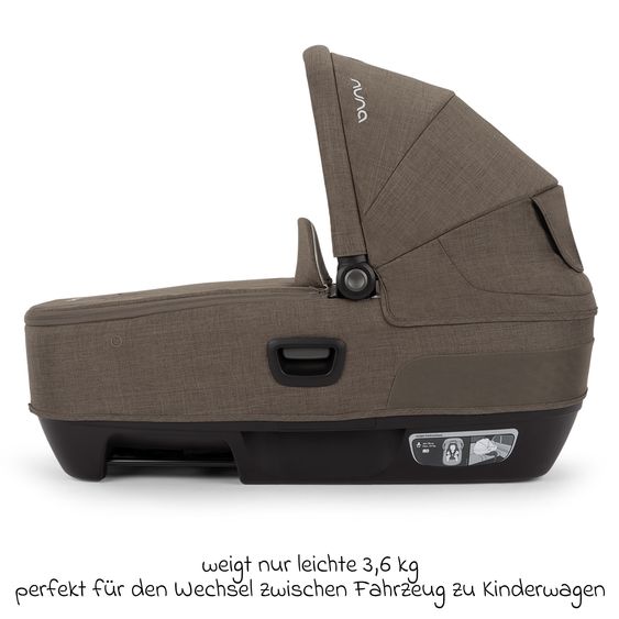 Nuna Navicella auto per neonati CARI next utilizzabile in auto e sul passeggino - Pistacchio