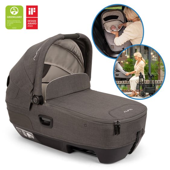 Nuna Navicella auto per neonati CARI next utilizzabile in auto e sul passeggino - Thunder