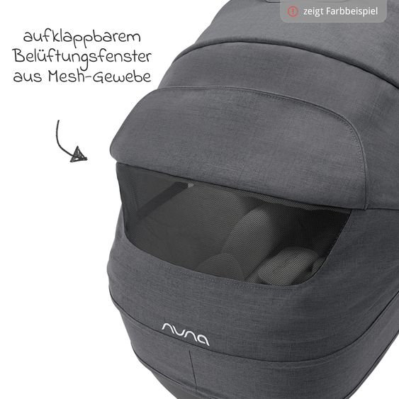 Nuna Navicella auto per neonati CARI next utilizzabile in auto e sul passeggino - Thunder