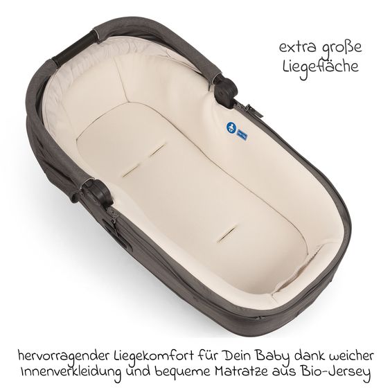 Nuna Navicella auto per neonati CARI next utilizzabile in auto e sul passeggino - Thunder