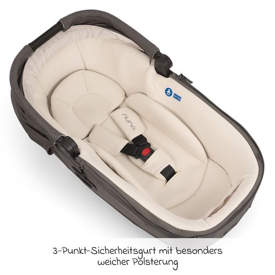 Nuna Navicella auto per neonati CARI next utilizzabile in auto e sul passeggino - Thunder