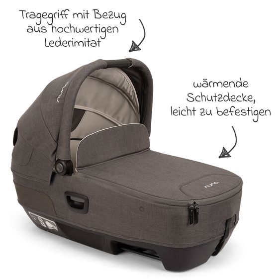 Nuna Navicella auto per neonati CARI next utilizzabile in auto e sul passeggino - Thunder