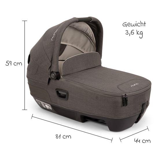 Nuna Navicella auto per neonati CARI next utilizzabile in auto e sul passeggino - Thunder