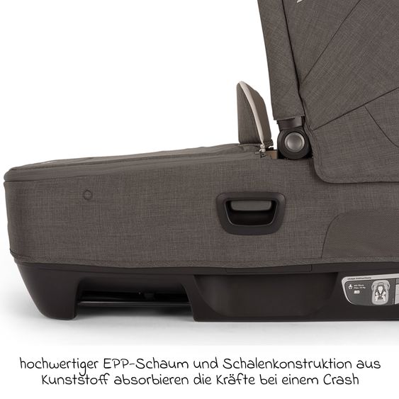 Nuna Navicella auto per neonati CARI next utilizzabile in auto e sul passeggino - Thunder