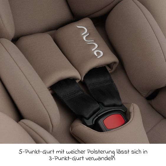 Nuna Babyschale ARRA flex i-Size ab Geburt bis 13 kg (40 cm - 87 cm) Liegeposition 157° inkl. Sitzverkleinerer & Sonnenverdeck nur 3,9 kg - Cedar