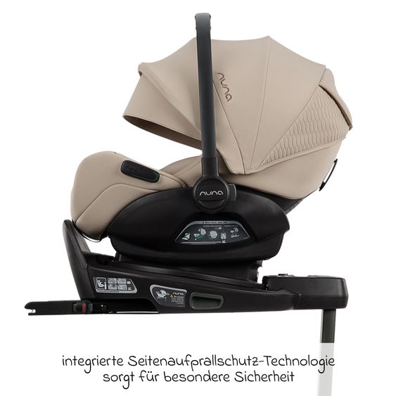 Nuna Babyschale ARRA flex i-Size ab Geburt bis 13 kg (40 cm - 87 cm) Liegeposition 157° inkl. Sitzverkleinerer & Sonnenverdeck nur 3,9 kg - Cosmopolitan