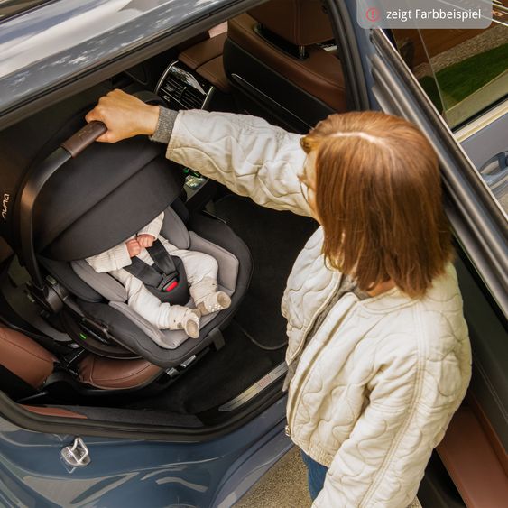 Nuna Babyschale ARRA flex i-Size ab Geburt bis 13 kg (40 cm - 87 cm) Liegeposition 157° inkl. Sitzverkleinerer & Sonnenverdeck nur 3,9 kg - Cosmopolitan