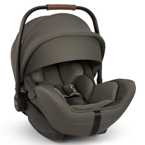 Nuna Babyschale ARRA flex i-Size ab Geburt bis 13 kg (40 cm - 87 cm) Liegeposition 157° inkl. Sitzverkleinerer & Sonnenverdeck nur 3,9 kg - Pine