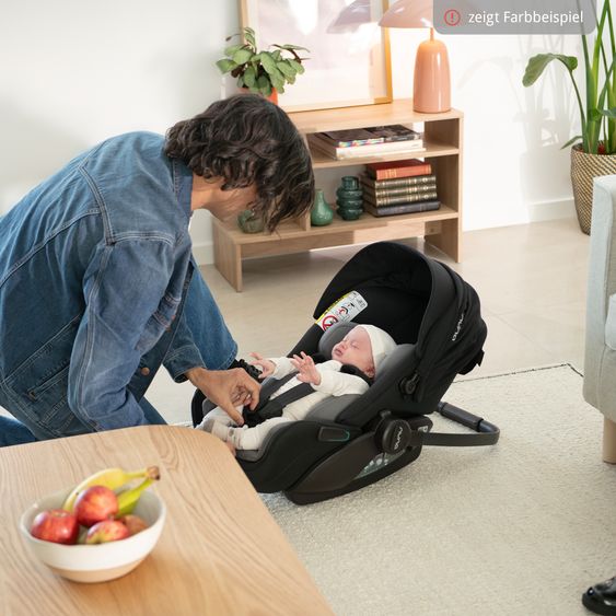 Nuna Babyschale ARRA flex i-Size ab Geburt bis 13 kg (40 cm - 87 cm) Liegeposition 157° inkl. Sitzverkleinerer & Sonnenverdeck nur 3,9 kg - Pistachio