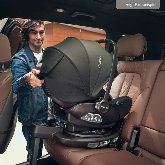 Nuna Babyschale ARRA flex i-Size ab Geburt bis 13 kg (40 cm - 87 cm) Liegeposition 157° inkl. Sitzverkleinerer & Sonnenverdeck nur 3,9 kg - Pistachio