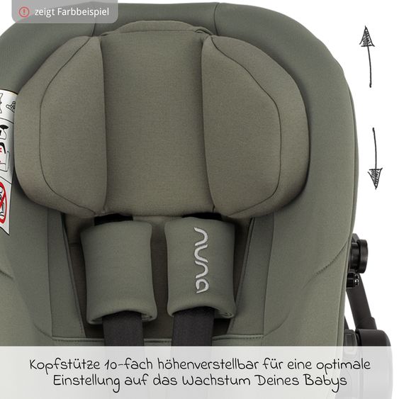 Nuna Seggiolino auto ARRA next dalla nascita fino a 13 kg (40 cm - 85 cm) con riduttore di seduta e capottina solo 3,5 kg - Granito