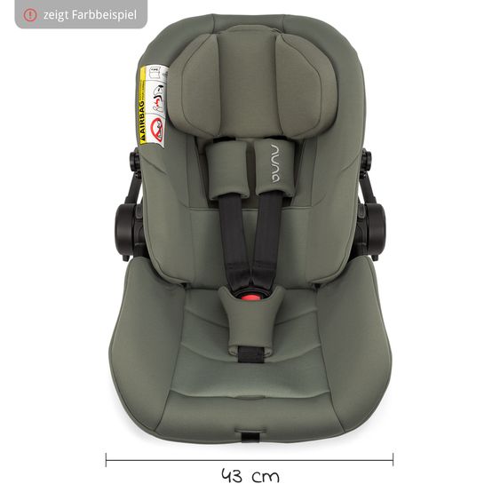 Nuna Babyschale ARRA next ab Geburt bis 13 kg (40 cm - 85 cm) inkl. Sitzverkleinerer & Sonnenverdeck nur 3,5 kg - Hazelwood