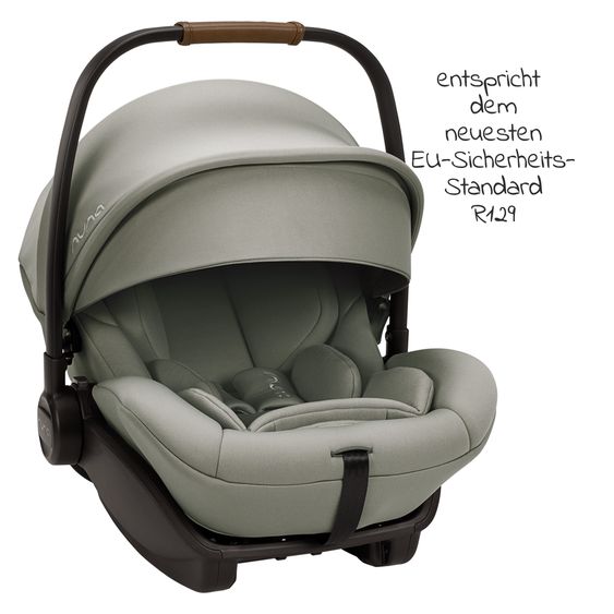 Nuna Babyschale ARRA next ab Geburt bis 13 kg (40 cm - 85 cm) inkl. Sitzverkleinerer & Sonnenverdeck nur 3,5 kg - Hazelwood