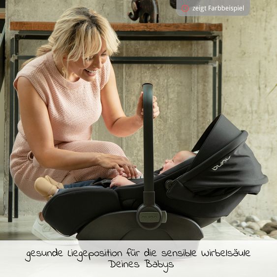 Nuna Babyschale ARRA next ab Geburt bis 13 kg (40 cm - 85 cm) inkl. Sitzverkleinerer & Sonnenverdeck nur 3,5 kg - Lagoon