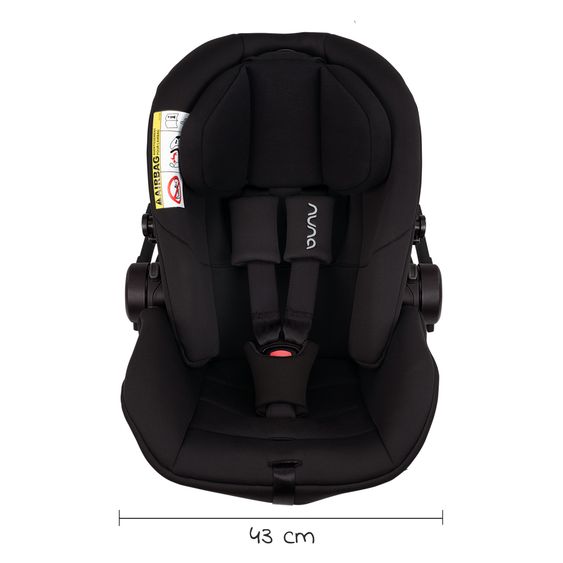 Nuna Babyschale ARRA next ab Geburt bis 13 kg (40 cm - 85 cm) inkl. Sitzverkleinerer & Sonnenverdeck nur 3,5 kg - Lagoon