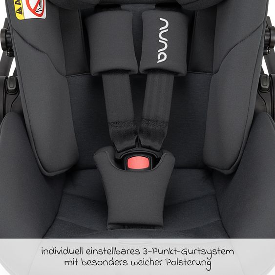 Nuna Babyschale ARRA next ab Geburt bis 13 kg (40 cm - 85 cm) inkl. Sitzverkleinerer & Sonnenverdeck nur 3,5 kg - Ocean