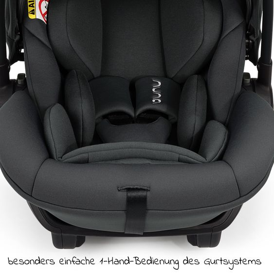 Nuna ARRA next infant car seat from birth up to 13 kg (40 cm - 85 cm) incl. seat reducer & sun canopy only 3.5 kg - Ocean