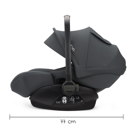 Nuna ARRA next infant car seat from birth up to 13 kg (40 cm - 85 cm) incl. seat reducer & sun canopy only 3.5 kg - Ocean