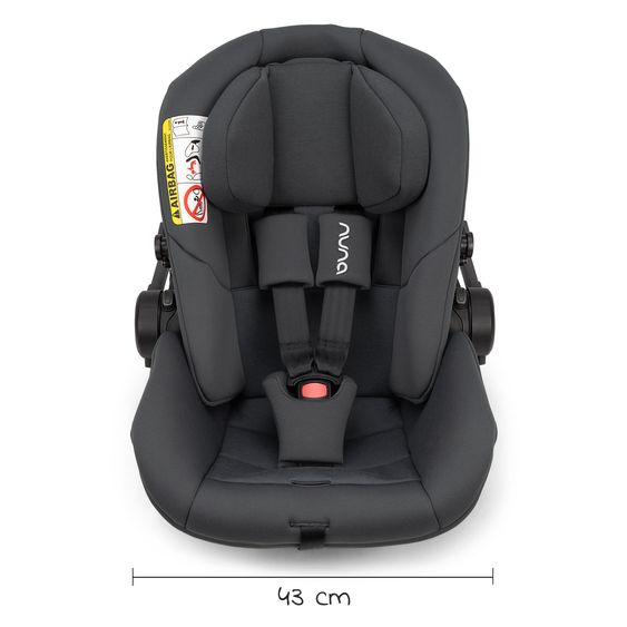 Nuna ARRA next infant car seat from birth up to 13 kg (40 cm - 85 cm) incl. seat reducer & sun canopy only 3.5 kg - Ocean