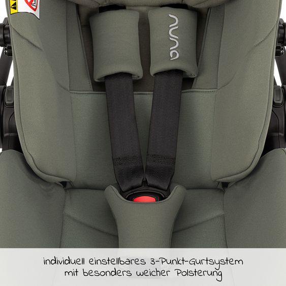 Nuna ARRA next infant car seat from birth up to 13 kg (40 cm - 85 cm) incl. seat reducer & sun canopy only 3.5 kg - Pine