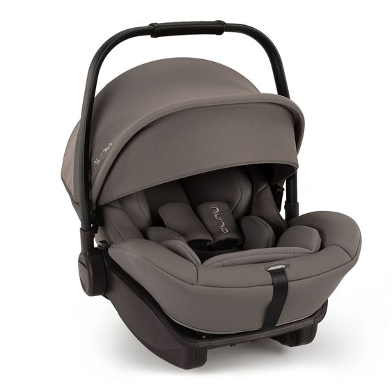 Nuna Babyschale ARRA next i-Size ab Geburt bis 13 kg (40 cm - 85 cm) Liegeposition 157° inkl. Sitzverkleinerer & Sonnenverdeck nur 3,5 kg - Granite