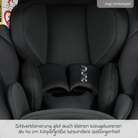Nuna Infant car seat ARRA next incl. base next from birth to 13 kg (40 cm - 85 cm) incl. seat reducer, sun canopy, cushion protection, play animal only 3.5 kg - Ocean