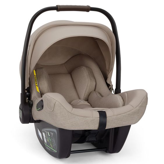 Nuna Seggiolino auto per neonati PIPA next i-Size dalla nascita fino a 13 kg (40 cm - 83 cm) incl. riduttore seduta, tendina parasole con Dream Drape solo 2,8 kg - Chateau