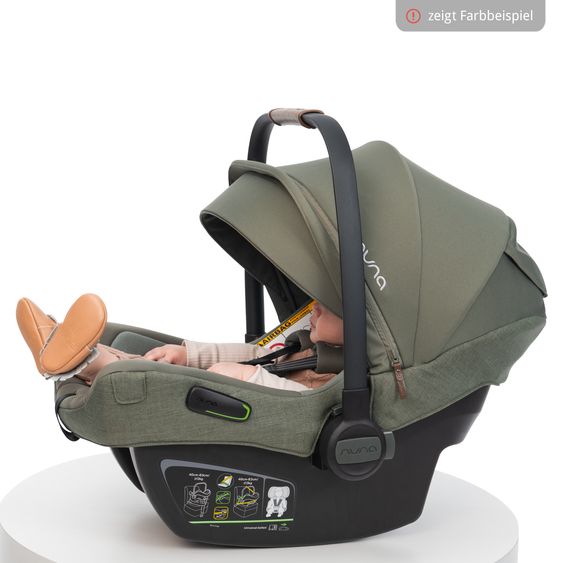 Nuna Seggiolino auto per neonati PIPA next i-Size dalla nascita fino a 13 kg (40 cm - 83 cm) incl. riduttore seduta, tendina parasole con Dream Drape solo 2,8 kg - Chateau