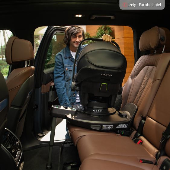 Nuna Seggiolino auto per neonati PIPA next i-Size dalla nascita fino a 13 kg (40 cm - 83 cm) incl. riduttore seduta, tendina parasole con Dream Drape solo 2,8 kg - Chateau