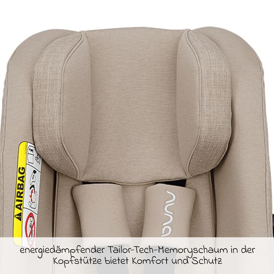 Nuna Seggiolino auto per neonati PIPA next i-Size dalla nascita fino a 13 kg (40 cm - 83 cm) incl. riduttore seduta, tendina parasole con Dream Drape solo 2,8 kg - Chateau