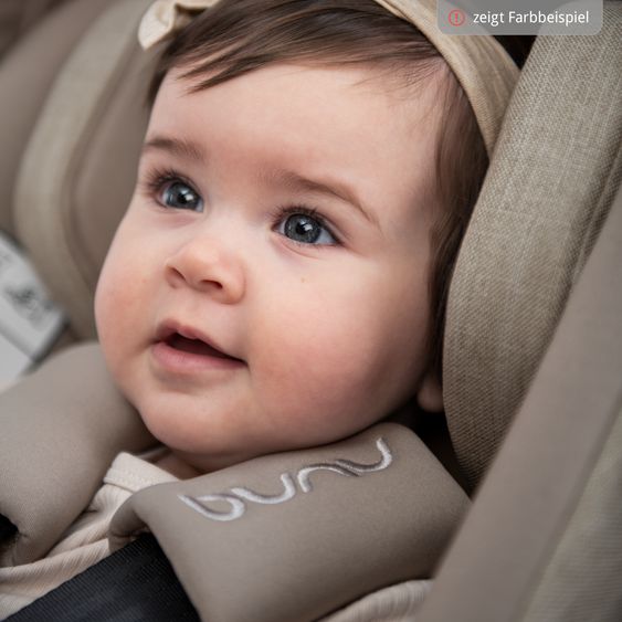 Nuna Seggiolino auto per neonati PIPA next i-Size dalla nascita fino a 13 kg (40 cm - 83 cm) incl. riduttore seduta, tendina parasole con Dream Drape solo 2,8 kg - Castagna