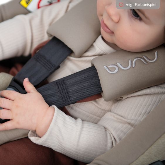 Nuna Seggiolino auto per neonati PIPA next i-Size dalla nascita fino a 13 kg (40 cm - 83 cm) incl. riduttore seduta, tendina parasole con Dream Drape solo 2,8 kg - Castagna