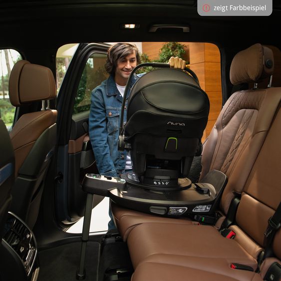 Nuna Seggiolino auto per neonati PIPA next i-Size dalla nascita fino a 13 kg (40 cm - 83 cm) incl. riduttore seduta, tendina parasole con Dream Drape solo 2,8 kg - Castagna