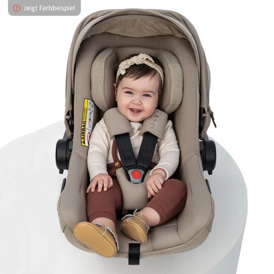 Nuna Infant car seat PIPA next i-Size from birth up to 13 kg (40 cm - 83 cm) incl. seat reducer, sun canopy with Dream Drape only 2.8 kg - Granite