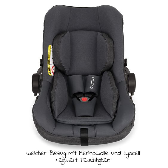 Nuna Babyschale PIPA next i-Size ab Geburt bis 13 kg (40 cm - 83 cm) inkl. Sitzverkleinerer & Sonnenverdeck nur 2,8 kg - Ocean