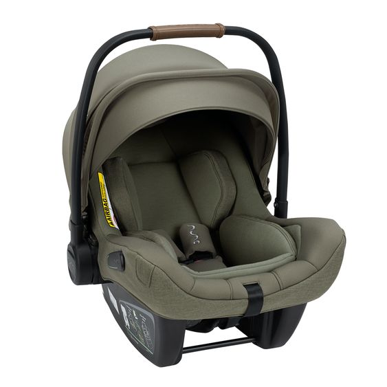 Nuna Babyschale PIPA next i-Size ab Geburt bis 13 kg (40 cm - 83 cm) inkl. Sitzverkleinerer & Sonnenverdeck nur 2,8 kg - Pine