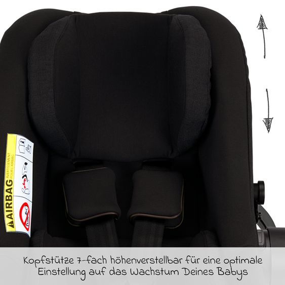 Nuna Babyschale PIPA next i-Size ab Geburt bis 13 kg (40 cm - 83 cm) inkl. Sitzverkleinerer & Sonnenverdeck nur 2,8 kg - Riveted