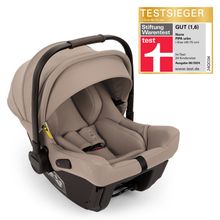 Infant car seat PIPA urban R 129 from birth to 13 kg (40 cm - 75 cm) with Isofix incl. seat reducer & sun canopy only 3.3 kg - Cedar