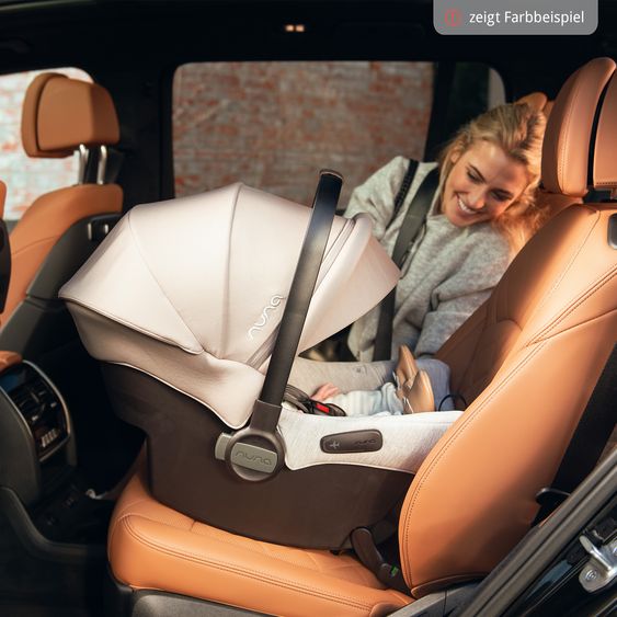 Nuna Babyschale PIPA urbn R 129 ab Geburt bis 13 kg (40 cm - 75 cm) mit Isofix inkl. Sitzverkleinerer & Sonnenverdeck nur 3,3 kg - Thunder