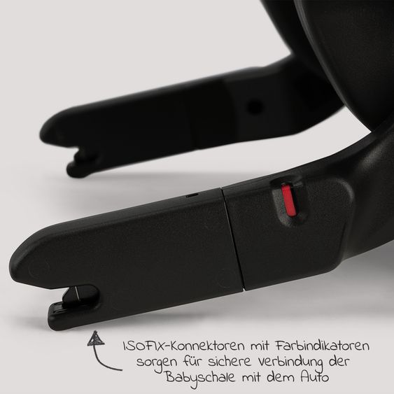 Nuna Babyschale PIPA urbn R129 ab Geburt bis 13 kg (40 cm - 75 cm) inkl. Sitzverkleinerer & Sonnenverdeck nur 3,3 kg mit Isofix - Caviar