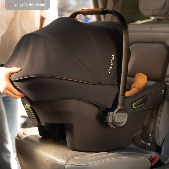 Nuna Babyschale PIPA urbn R129 ab Geburt bis 13 kg (40 cm - 75 cm) inkl. Sitzverkleinerer & Sonnenverdeck nur 3,3 kg mit Isofix - Granite