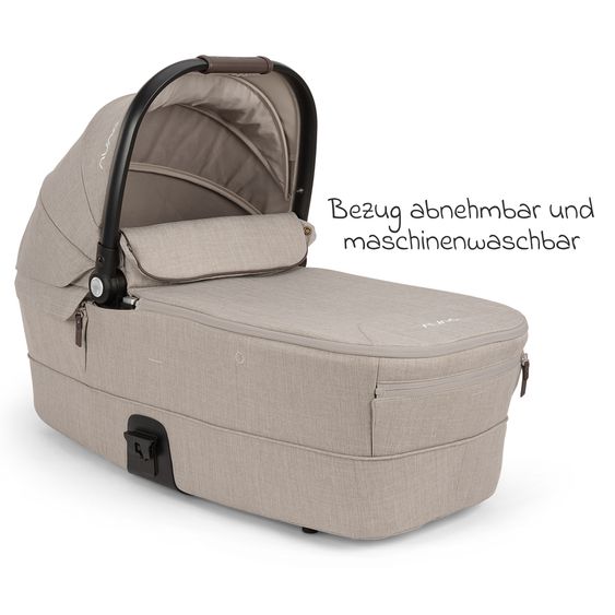 Nuna Babywanne MIXX next ab Geburt bis 9 Monate mit Sichtschutz, Belüftungsfenster inkl. Matratze & Regenschutz - Chateau