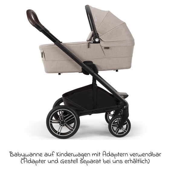 Nuna Babywanne MIXX next ab Geburt bis 9 Monate mit Sichtschutz, Belüftungsfenster inkl. Matratze & Regenschutz - Chateau