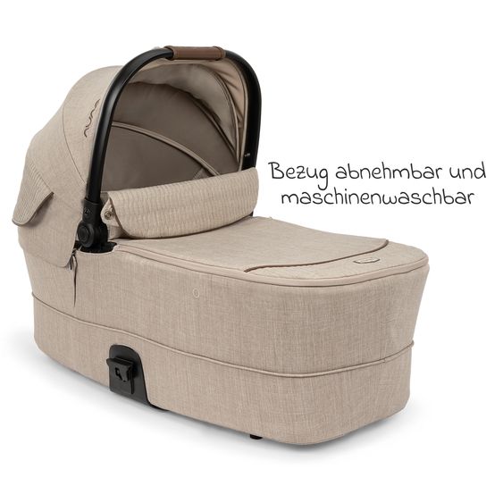 Nuna Babywanne MIXX next ab Geburt bis 9 Monate mit Sichtschutz, Belüftungsfenster inkl. Matratze & Regenschutz - Cosmopolitan