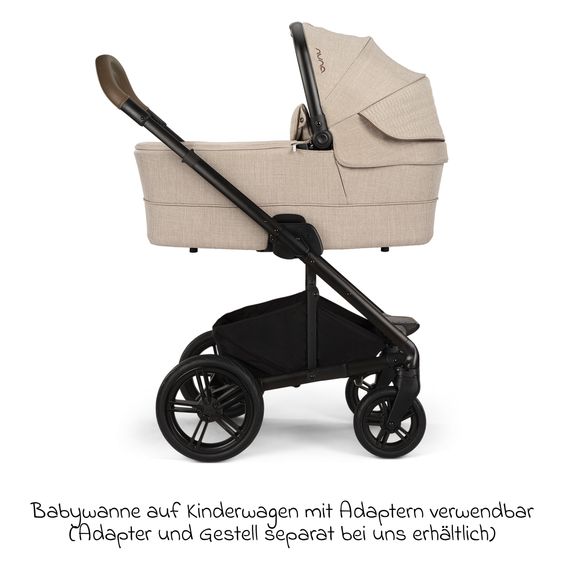 Nuna Babywanne MIXX next ab Geburt bis 9 Monate mit Sichtschutz, Belüftungsfenster inkl. Matratze & Regenschutz - Cosmopolitan