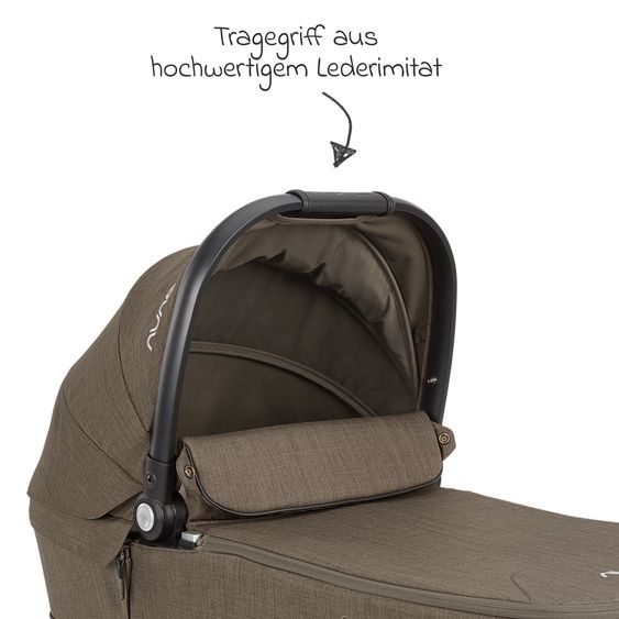 Nuna Babywanne MIXX next ab Geburt bis 9 Monate mit Sichtschutz, Belüftungsfenster inkl. Matratze & Regenschutz - Pistachio