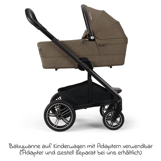 Nuna Babywanne MIXX next ab Geburt bis 9 Monate mit Sichtschutz, Belüftungsfenster inkl. Matratze & Regenschutz - Pistachio