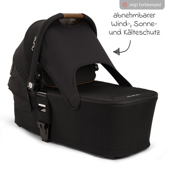 Nuna Babywanne MIXX next ab Geburt bis 9 Monate mit Sichtschutz, Belüftungsfenster inkl. Matratze & Regenschutz - Pistachio